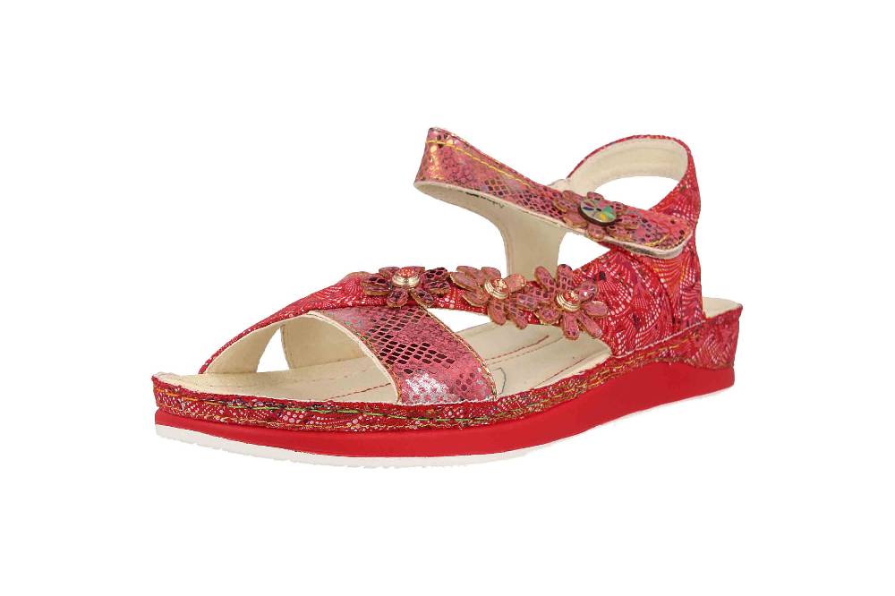 Laura Vita Sandalen In Übergrößen Mehrfarbig BRCUELO 81 Cerise Große Damenschuhe