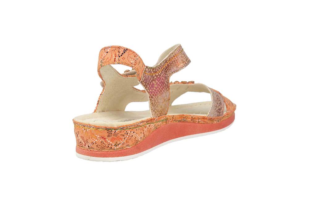 Laura Vita Sandalen In Übergrößen Mehrfarbig BRCUELO 81 Orange Große Damenschuhe