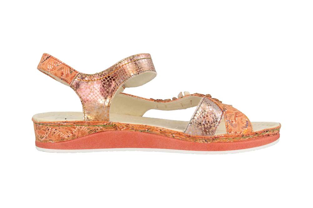 Laura Vita Sandalen In Übergrößen Mehrfarbig BRCUELO 81 Orange Große Damenschuhe