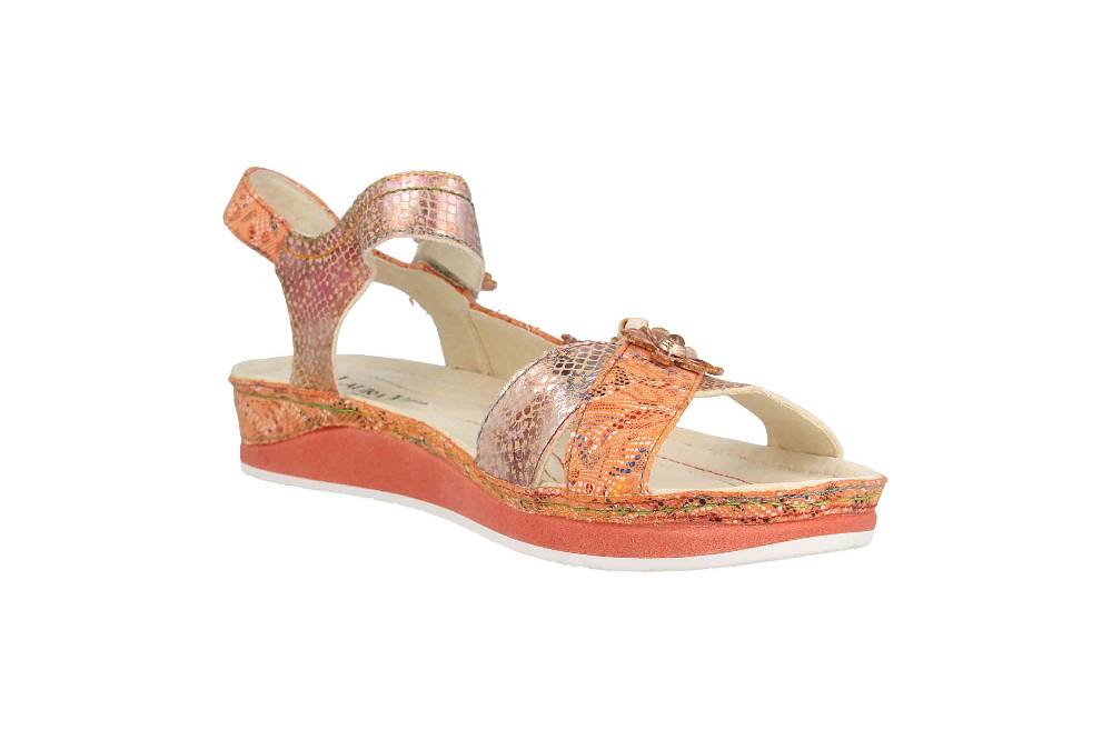 Laura Vita Sandalen In Übergrößen Mehrfarbig BRCUELO 81 Orange Große Damenschuhe