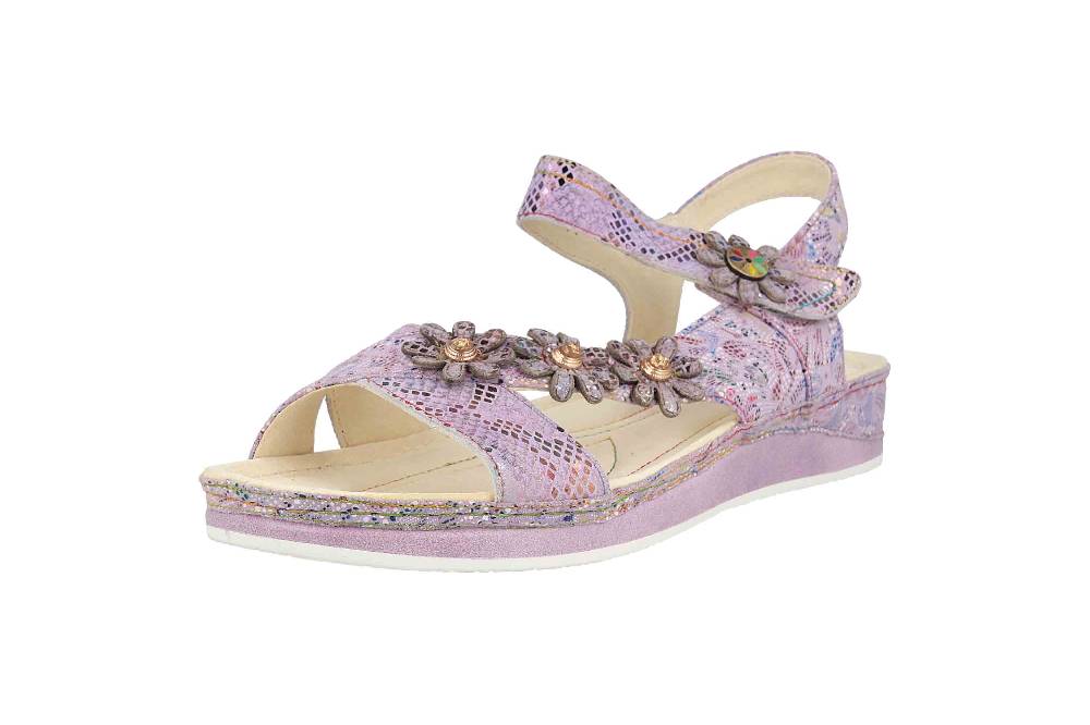 Laura Vita Sandalen In Übergrößen Mehrfarbig BRCUELO 81 Lilas Große Damenschuhe
