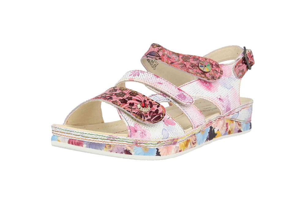 Laura Vita Sandalen In Übergrößen Mehrfarbig BRCUELO 06 Cerise Große Damenschuhe