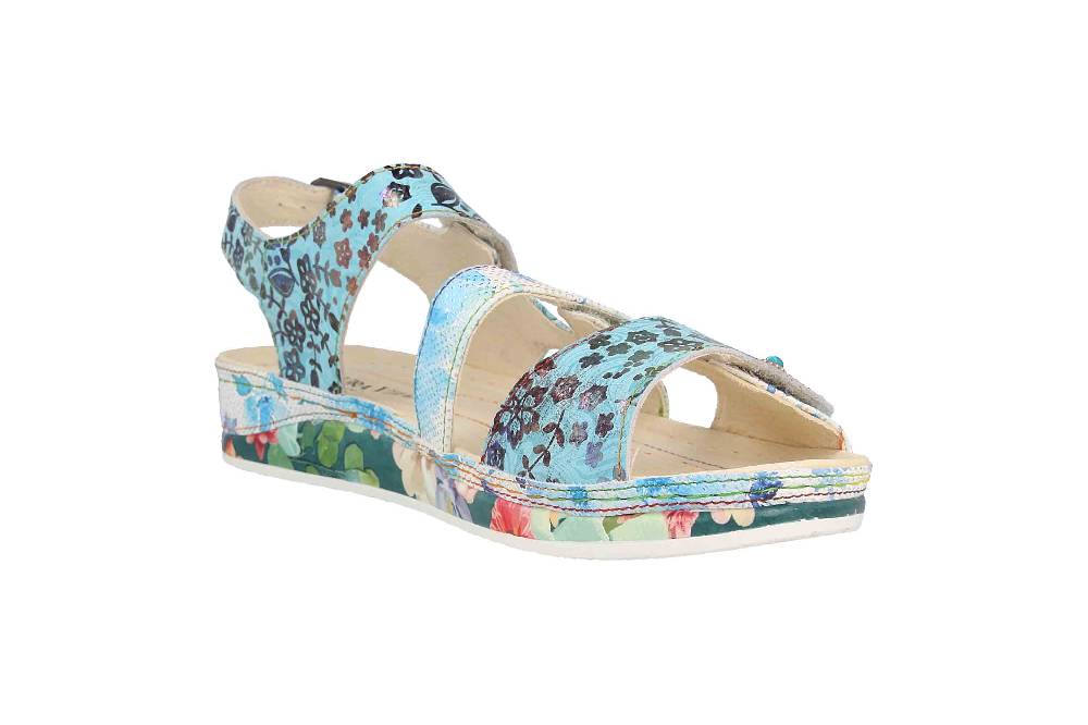 Laura Vita Sandalen In Übergrößen Mehrfarbig BRCUELO 06 Indigo Große Damenschuhe