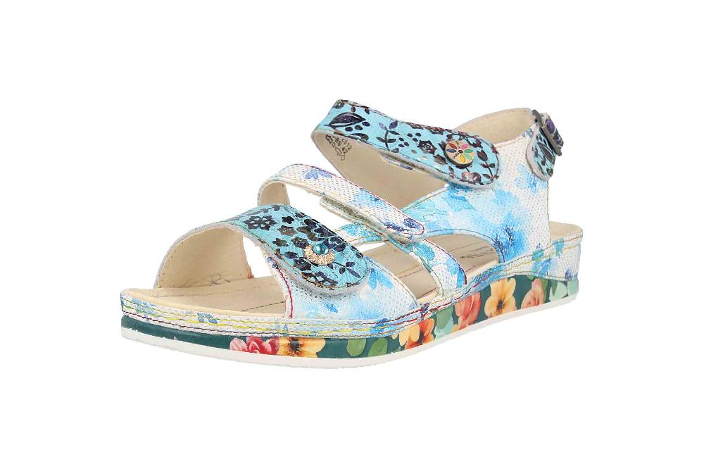 Laura Vita Sandalen In Übergrößen Mehrfarbig BRCUELO 06 Indigo Große Damenschuhe