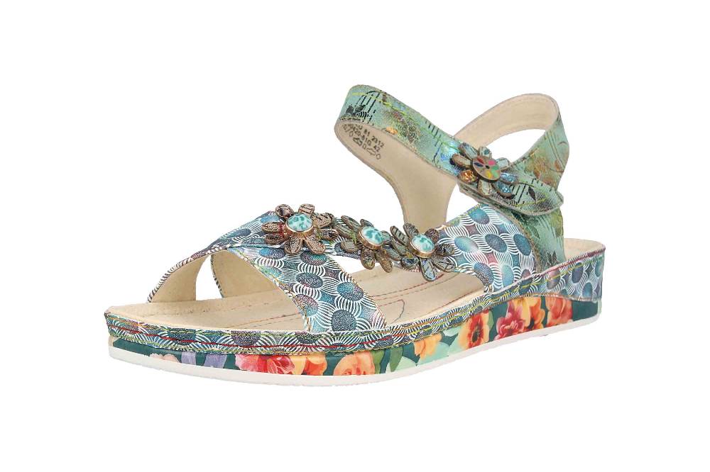 Laura Vita Sandalen In Übergrößen Mehrfarbig BRCUELO 81 Kaki Große Damenschuhe