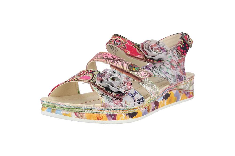 Laura Vita Sandalen In Übergrößen Mehrfarbig BRCUELO 06 Peche Große Damenschuhe