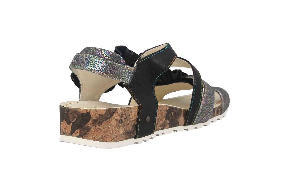 Laura Vita Sandalen In Übergrößen Mehrfarbig BRCYANO 68 Noir Große Damenschuhe