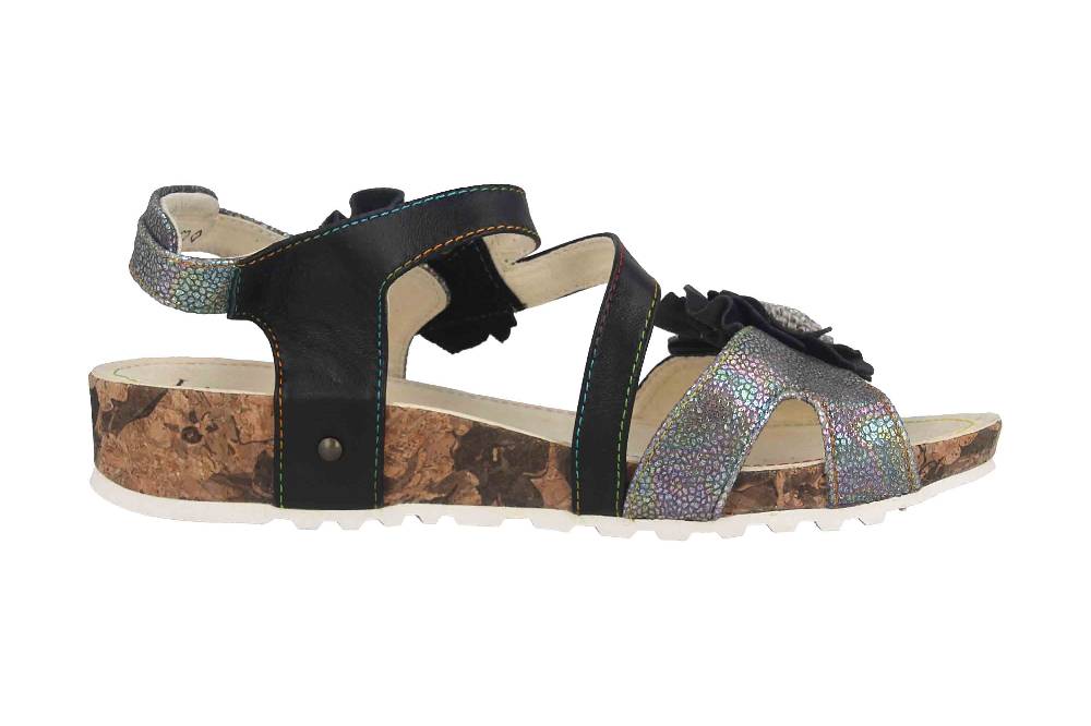 Laura Vita Sandalen In Übergrößen Mehrfarbig BRCYANO 68 Noir Große Damenschuhe