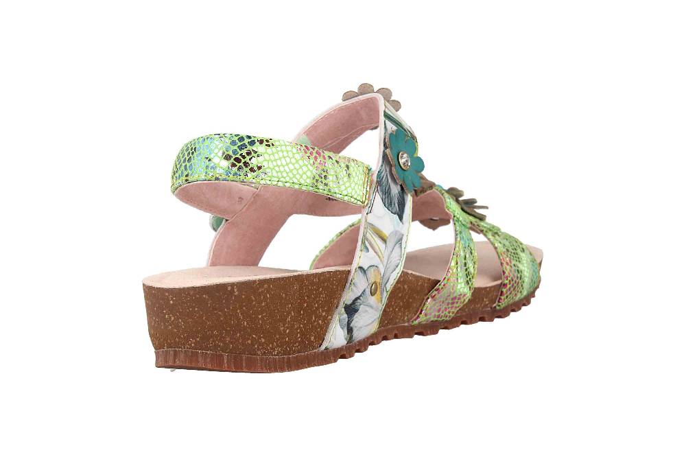 Laura Vita Sandalen In Übergrößen Mehrfarbig Brcyano 83 Vert Große Damenschuhe