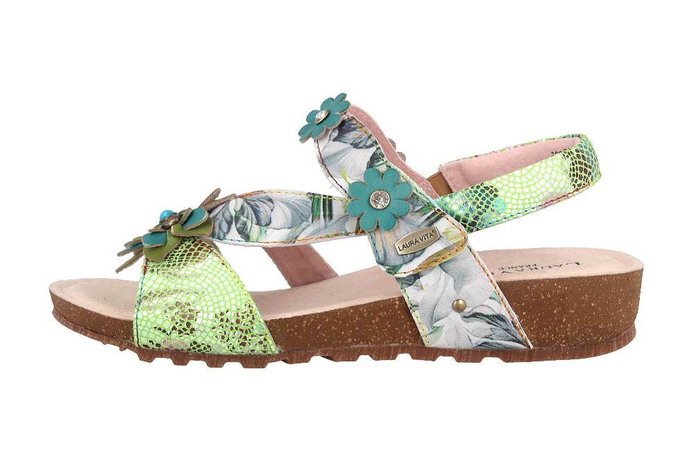 Laura Vita Sandalen in Übergrößen Mehrfarbig Brcyano 83 Vert große Damenschuhe