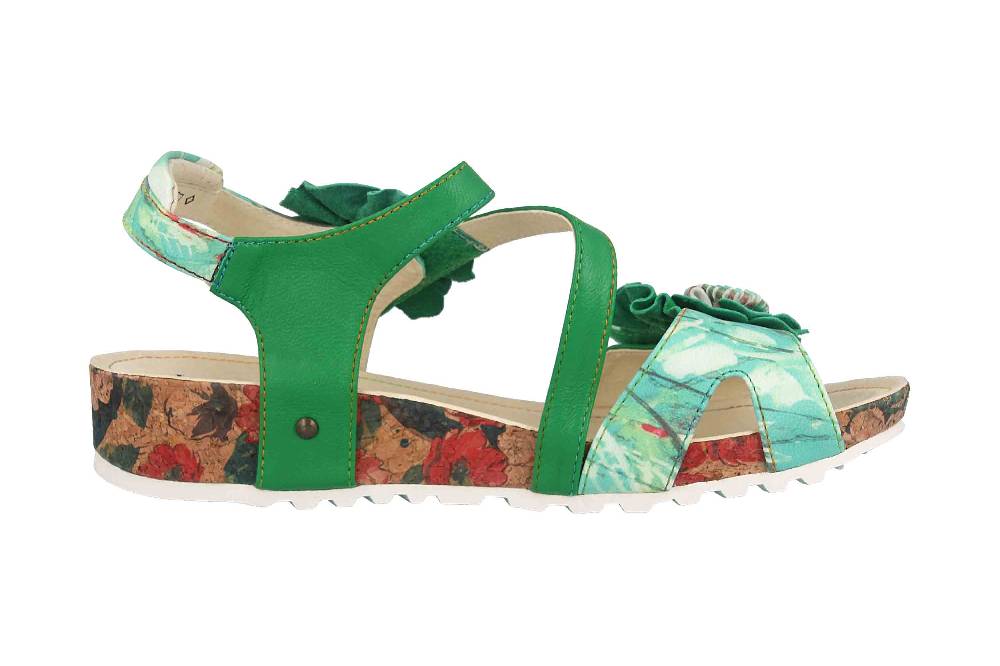 Laura Vita Sandalen In Übergrößen Mehrfarbig BRCYANO 68 Vert Große Damenschuhe