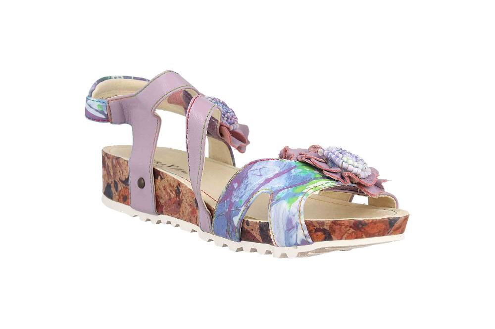 Laura Vita Sandalen In Übergrößen Mehrfarbig BRCYANO 68 Lilas Große Damenschuhe