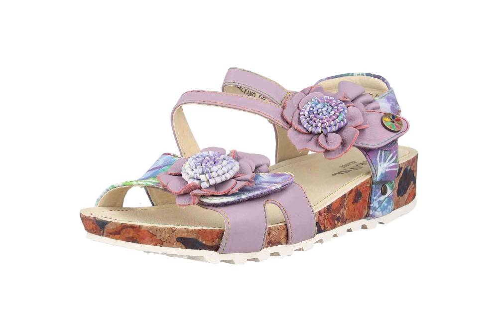 Laura Vita Sandalen In Übergrößen Mehrfarbig BRCYANO 68 Lilas Große Damenschuhe