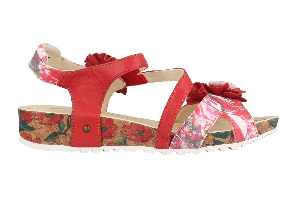 Laura Vita Sandalen In Übergrößen Mehrfarbig BRCYANO 68 Rouge Große Damenschuhe