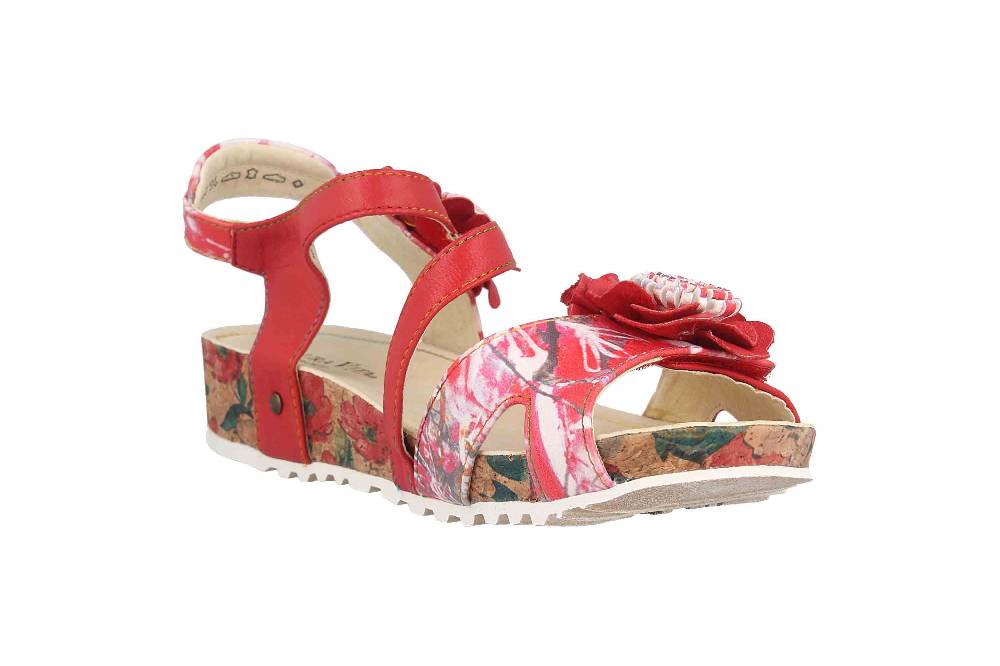 Laura Vita Sandalen In Übergrößen Mehrfarbig BRCYANO 68 Rouge Große Damenschuhe