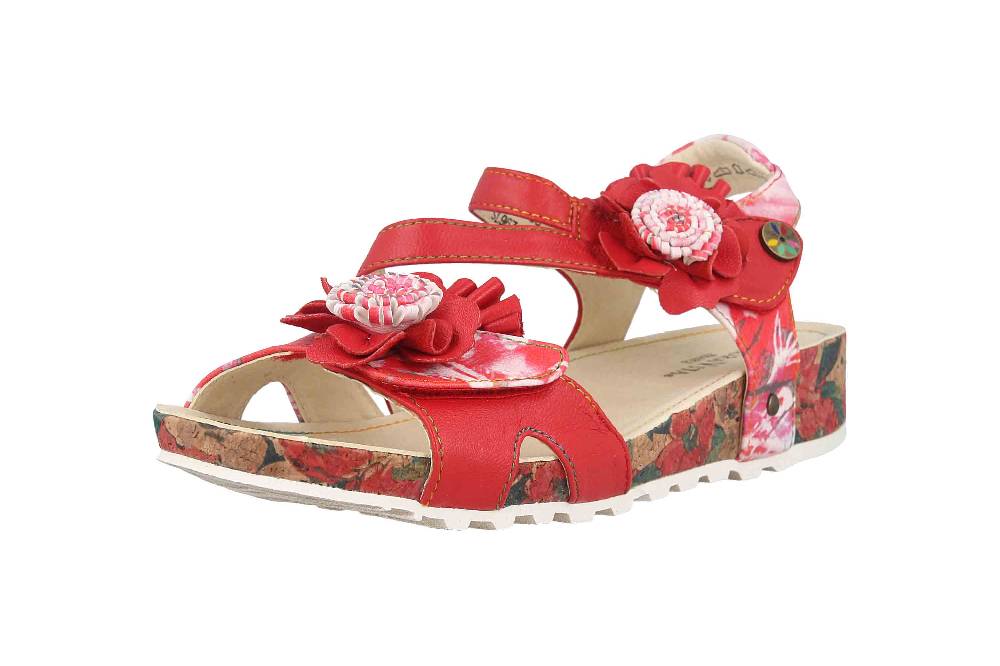 Laura Vita Sandalen In Übergrößen Mehrfarbig BRCYANO 68 Rouge Große Damenschuhe