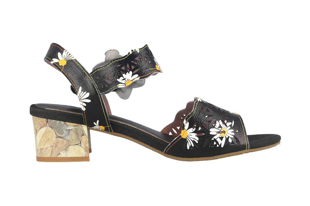 Laura Vita Sandalen In Übergrößen Mehrfarbig Hucbio 121 Noir Große Damenschuhe