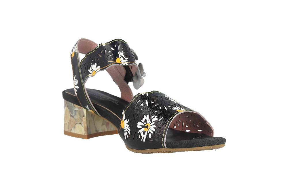 Laura Vita Sandalen In Übergrößen Mehrfarbig Hucbio 121 Noir Große Damenschuhe