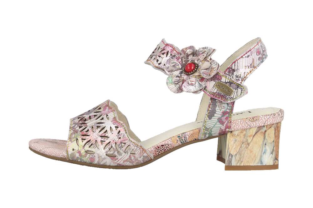 Laura Vita Sandalen in Übergrößen Mehrfarbig Hucbio 01 Rose große Damenschuhe