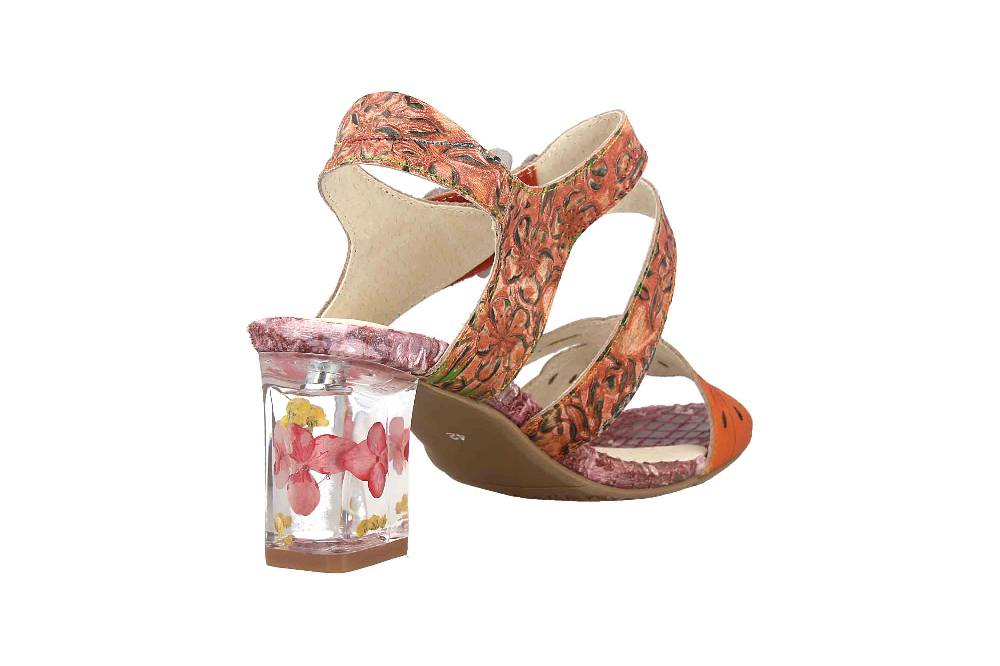 Laura Vita Sandalen In Übergrößen Mehrfarbig Lucieo 103 Cerise Große Damenschuhe