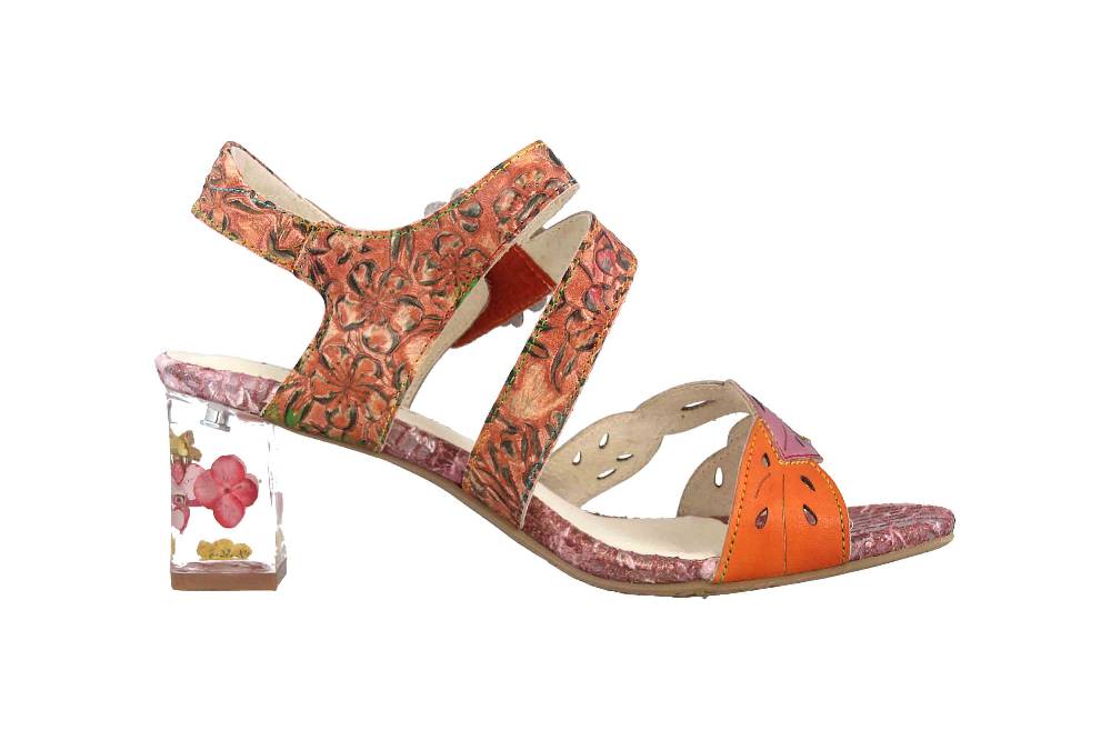 Laura Vita Sandalen In Übergrößen Mehrfarbig Lucieo 103 Cerise Große Damenschuhe