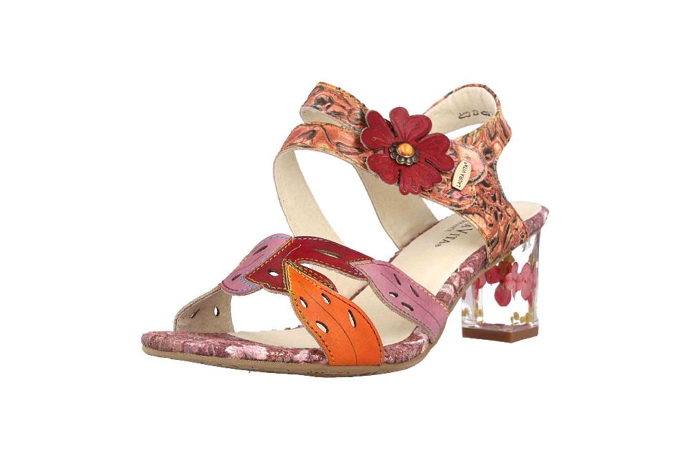 Laura Vita Sandalen In Übergrößen Mehrfarbig Lucieo 103 Cerise Große Damenschuhe