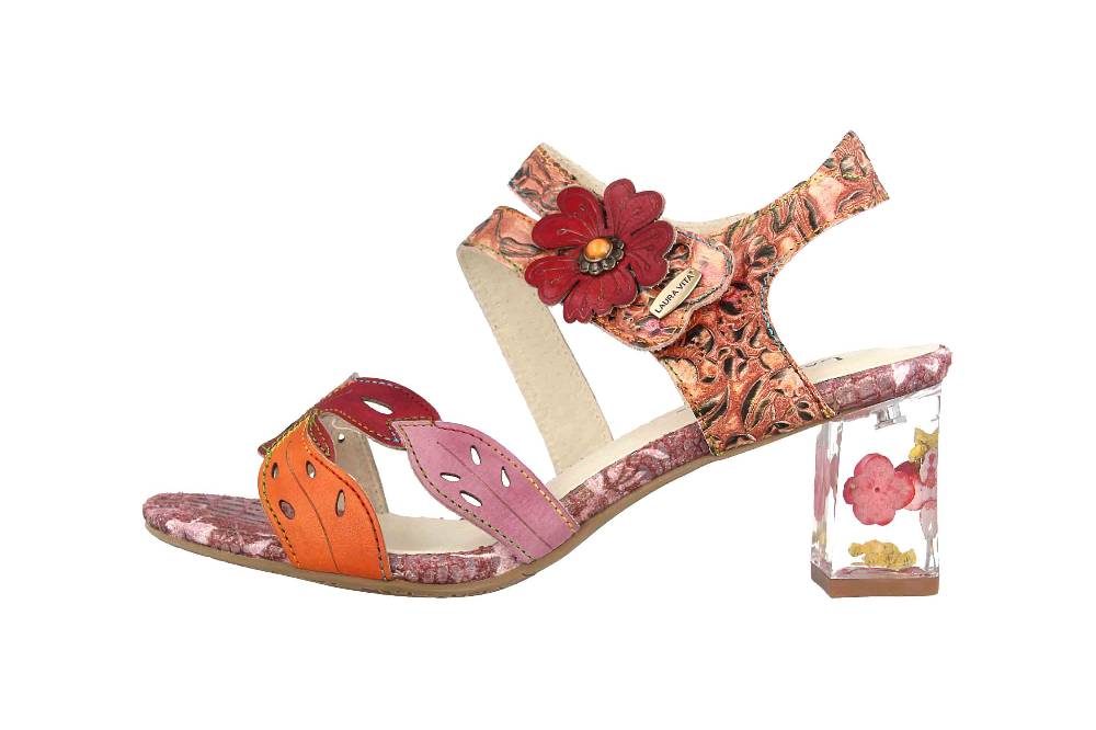 Laura Vita Sandalen in Übergrößen Mehrfarbig Lucieo 103 Cerise große Damenschuhe