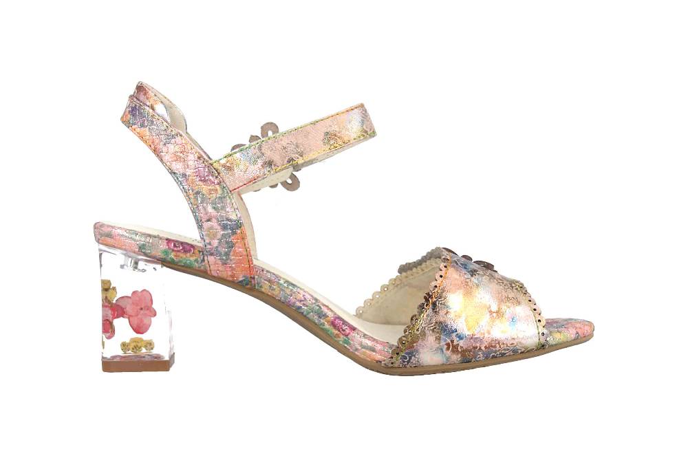 Laura Vita Sandalen In Übergrößen Mehrfarbig Lucieo 13 Rose Große Damenschuhe