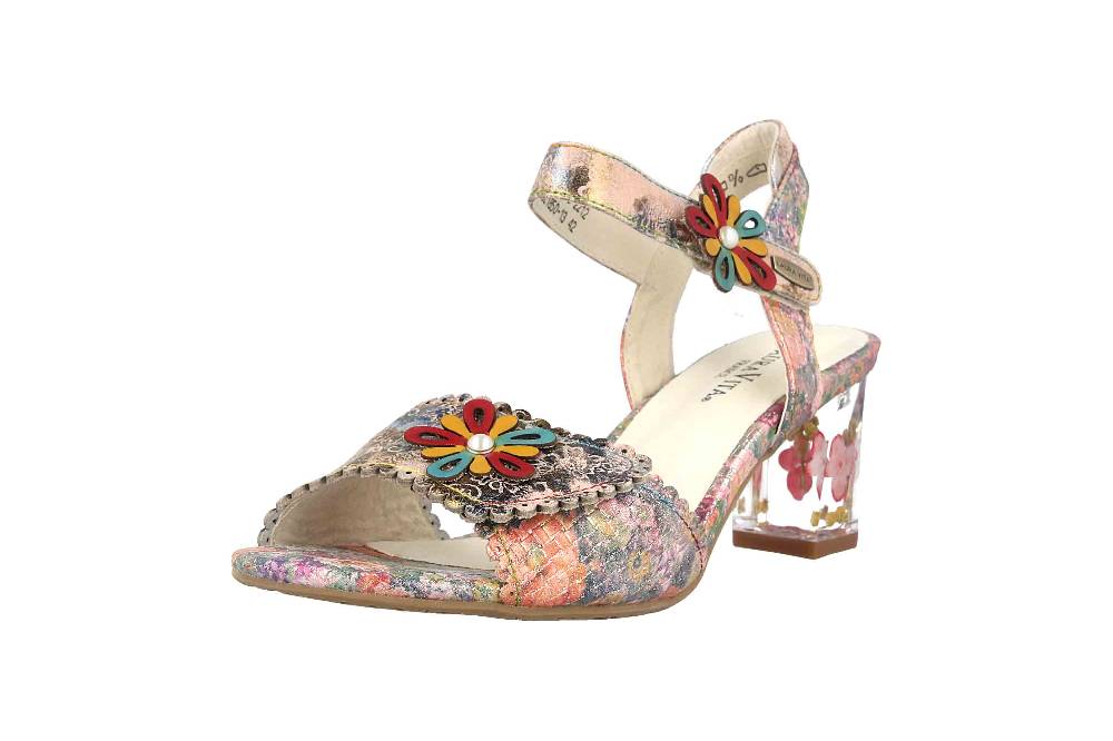 Laura Vita Sandalen In Übergrößen Mehrfarbig Lucieo 13 Rose Große Damenschuhe