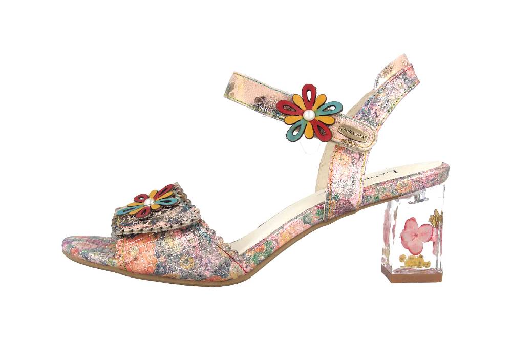 Laura Vita Sandalen in Übergrößen Mehrfarbig Lucieo 13 Rose große Damenschuhe