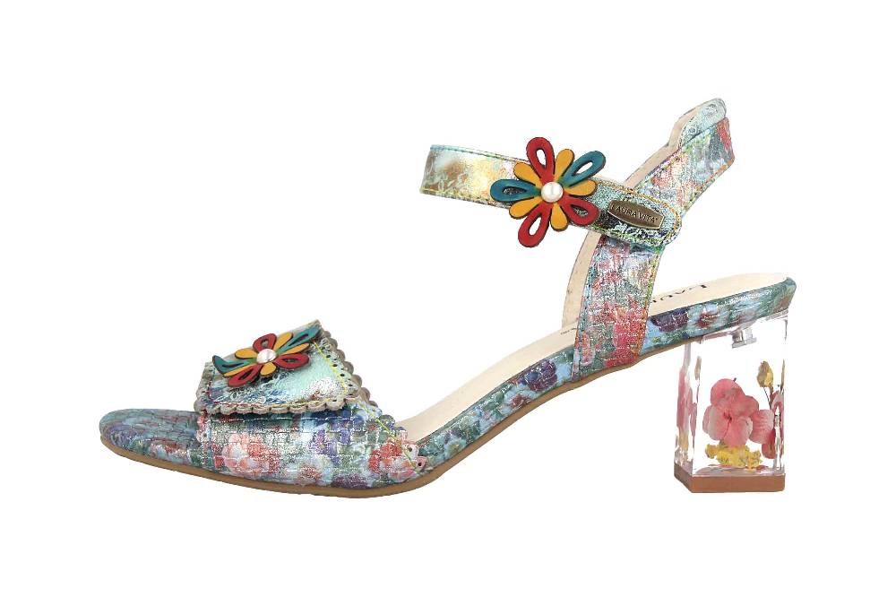 Laura Vita Sandalen in Übergrößen Mehrfarbig Lucieo 13 Bleu große Damenschuhe