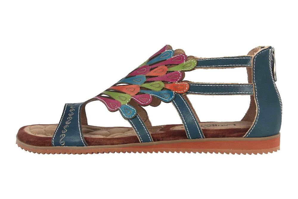 Laura Vita Sandalen in Übergrößen Mehrfarbig VACA Kaki große Damenschuhe