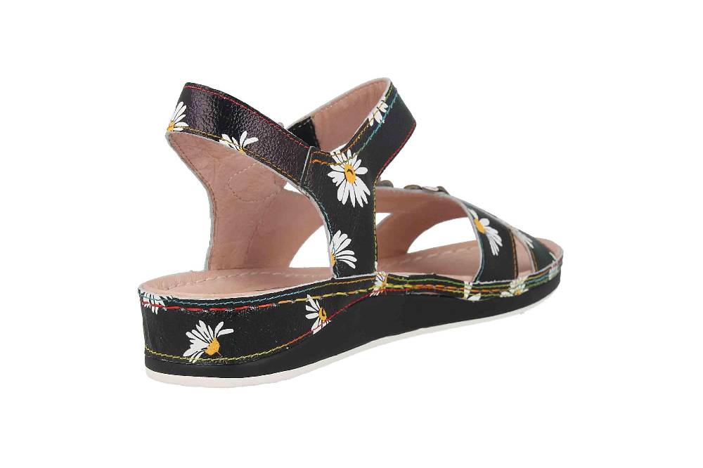 Laura Vita Sandalen In Übergrößen Schwarz Brcuelo 91 Noir Große Damenschuhe