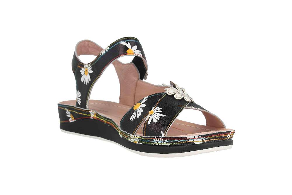 Laura Vita Sandalen In Übergrößen Schwarz Brcuelo 91 Noir Große Damenschuhe