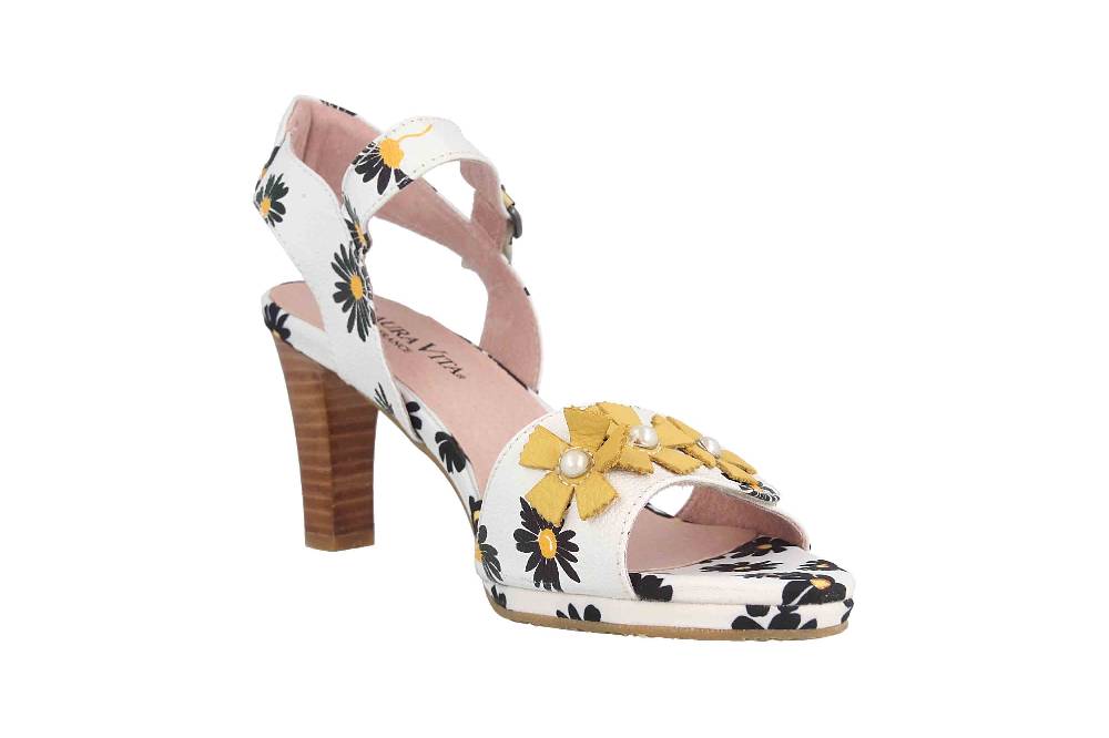 Laura Vita Sandalen In Übergrößen Weiß Alcbaneo 44 Blanc Große Damenschuhe