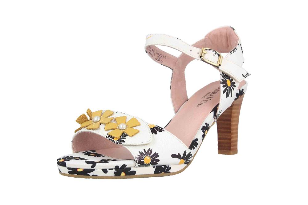 Laura Vita Sandalen In Übergrößen Weiß Alcbaneo 44 Blanc Große Damenschuhe