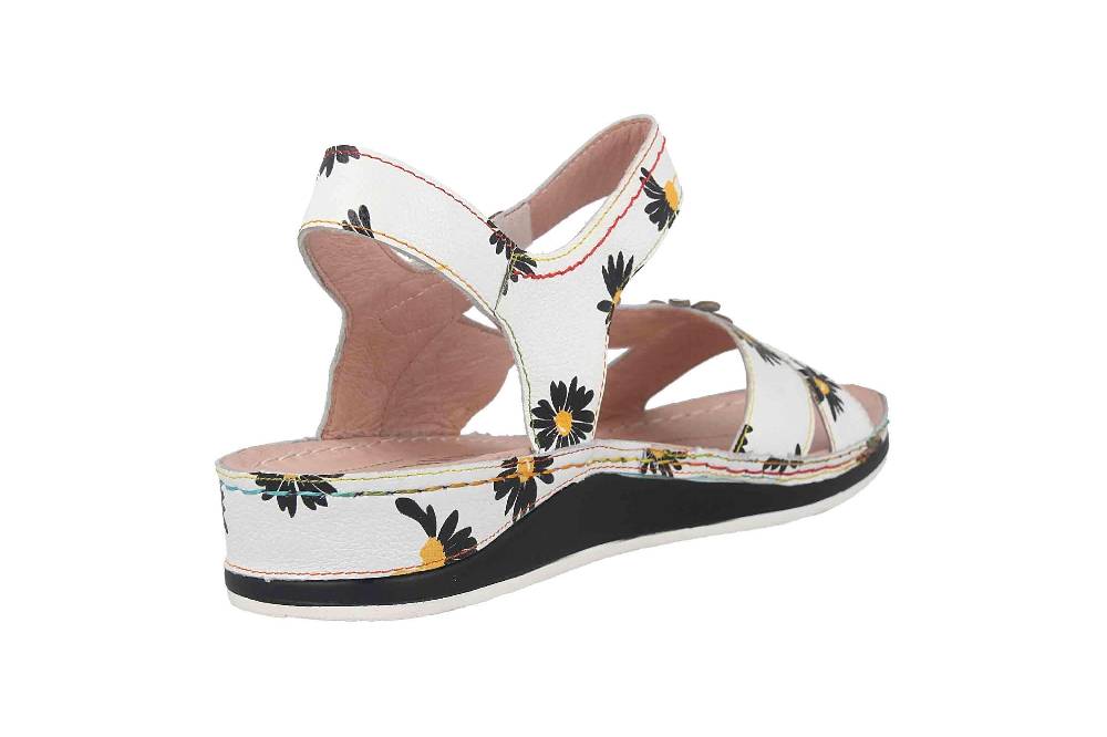 Laura Vita Sandalen In Übergrößen Weiß Brcuelo 91 Blanc Große Damenschuhe