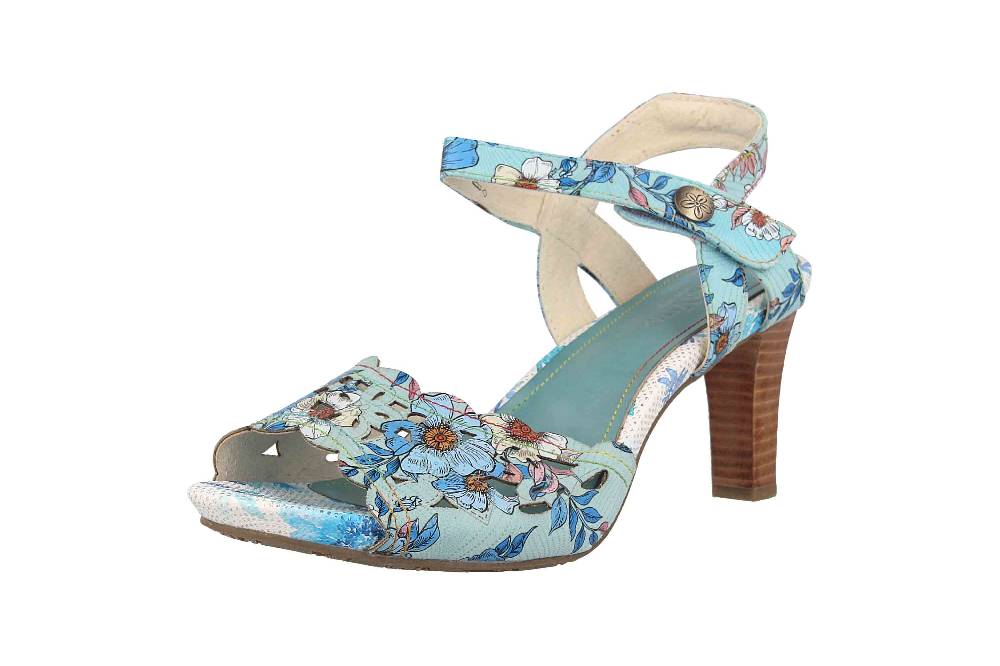 Laura Vita Sandaletten In Übergrößen Mehrfarbig ALBANE 51 Bleu Große Damenschuhe