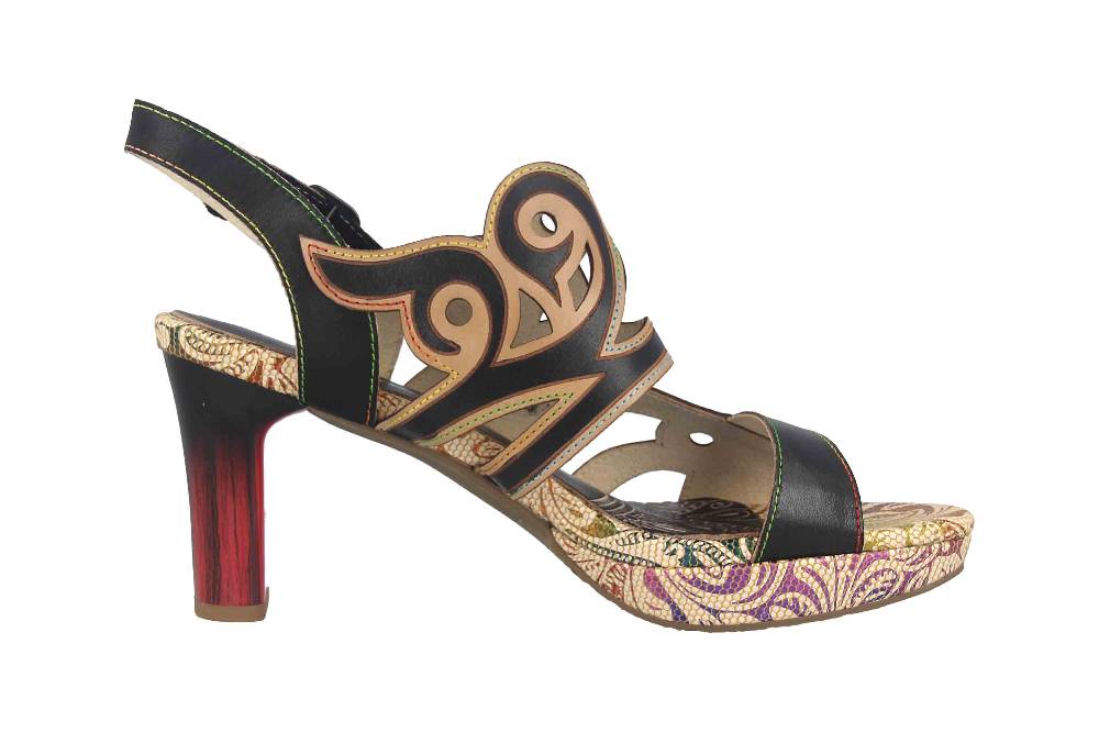 Laura Vita Sandaletten In Übergrößen Mehrfarbig HICAO 16 Noir Große Damenschuhe