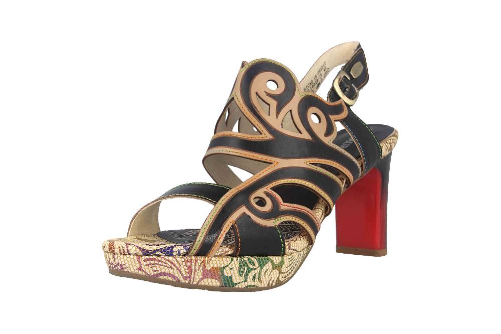 Laura Vita Sandaletten In Übergrößen Mehrfarbig HICAO 16 Noir Große Damenschuhe