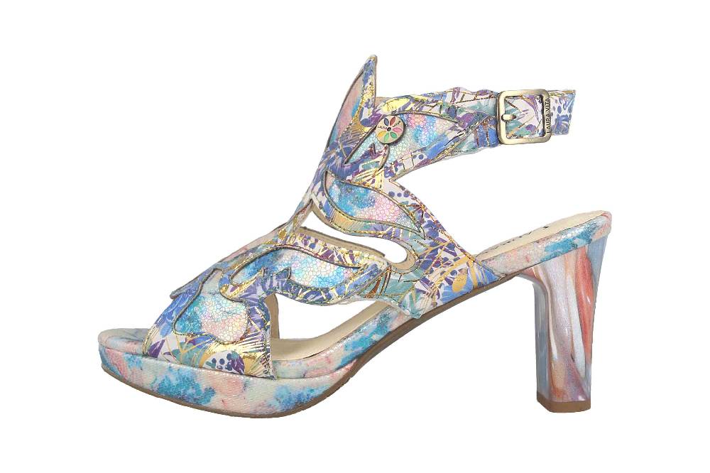 Laura Vita Sandaletten in Übergrößen Mehrfarbig HICAO 19 Bleu große Damenschuhe