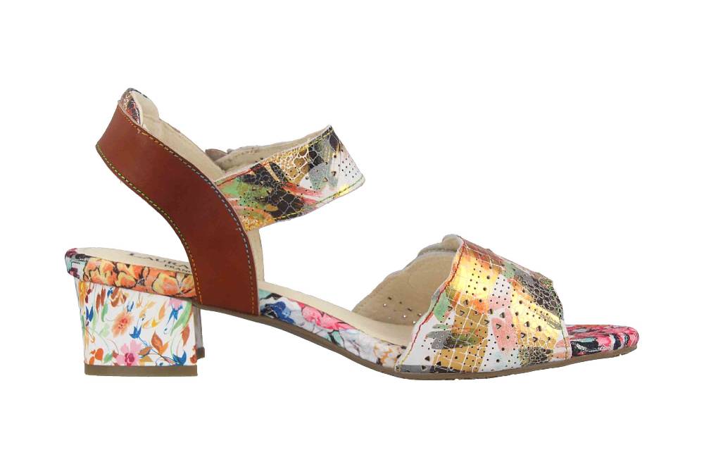 Laura Vita Sandaletten In Übergrößen Mehrfarbig HUCBIO 05 Ambre Große Damenschuhe