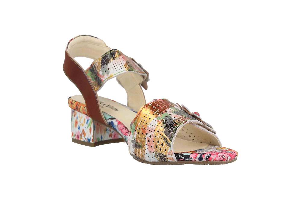 Laura Vita Sandaletten In Übergrößen Mehrfarbig HUCBIO 05 Ambre Große Damenschuhe