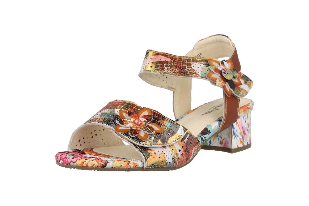Laura Vita Sandaletten In Übergrößen Mehrfarbig HUCBIO 05 Ambre Große Damenschuhe