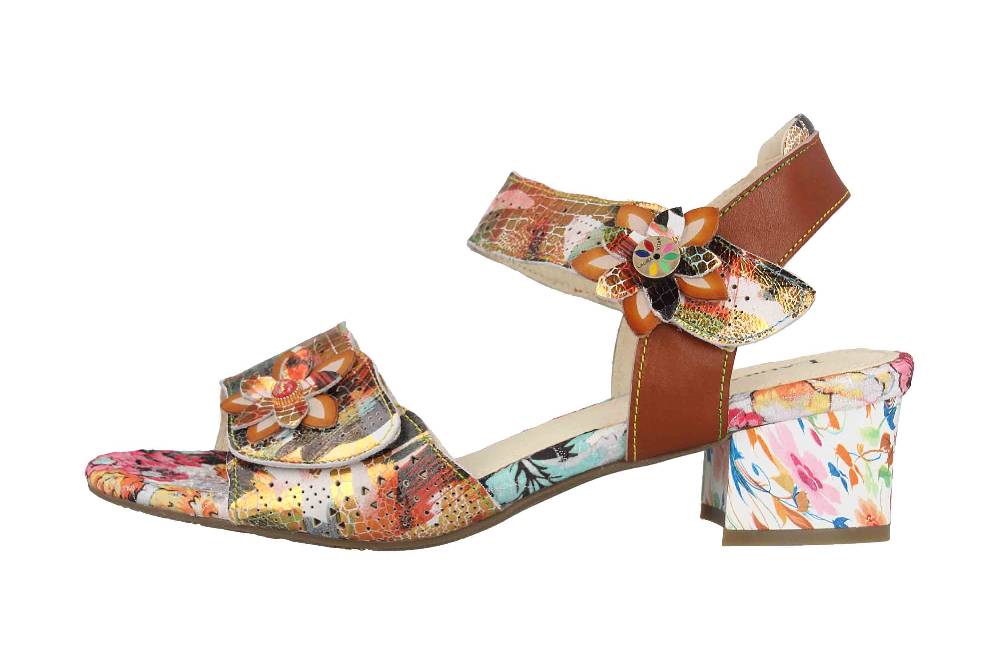 Laura Vita Sandaletten in Übergrößen Mehrfarbig HUCBIO 05 Ambre große Damenschuhe