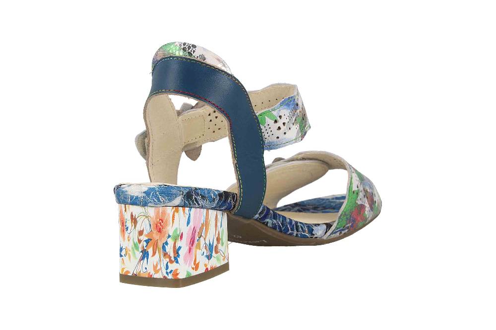 Laura Vita Sandaletten In Übergrößen Mehrfarbig HUCBIO 05 Bleu Große Damenschuhe