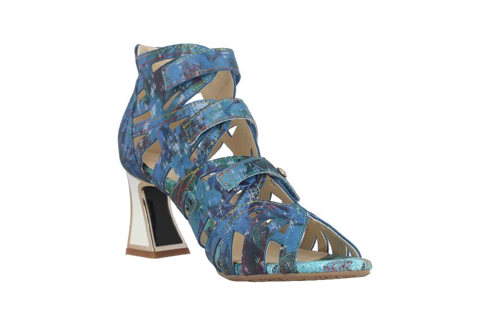 Laura Vita Sandaletten In Übergrößen Mehrfarbig JACBO 01 Jeans Große Damenschuhe