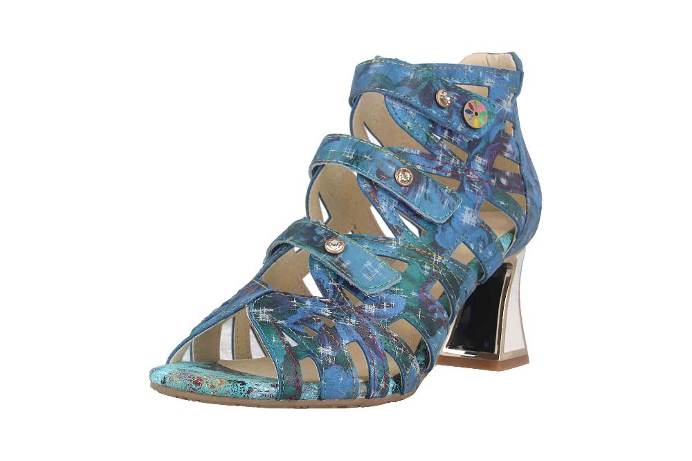 Laura Vita Sandaletten In Übergrößen Mehrfarbig JACBO 01 Jeans Große Damenschuhe
