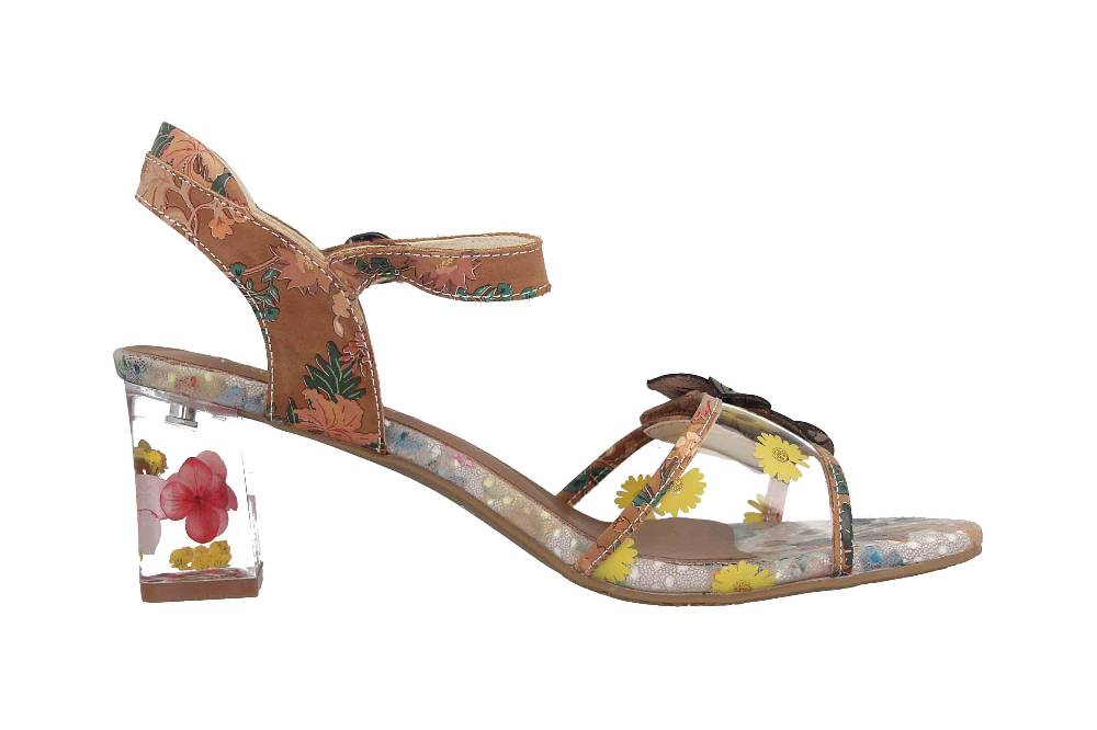 Laura Vita Sandaletten In Übergrößen Mehrfarbig LUCIAO 08 Beige Große Damenschuhe