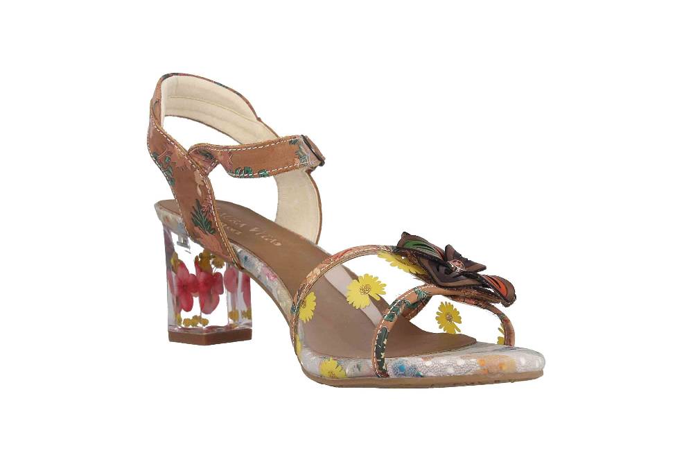 Laura Vita Sandaletten In Übergrößen Mehrfarbig LUCIAO 08 Beige Große Damenschuhe